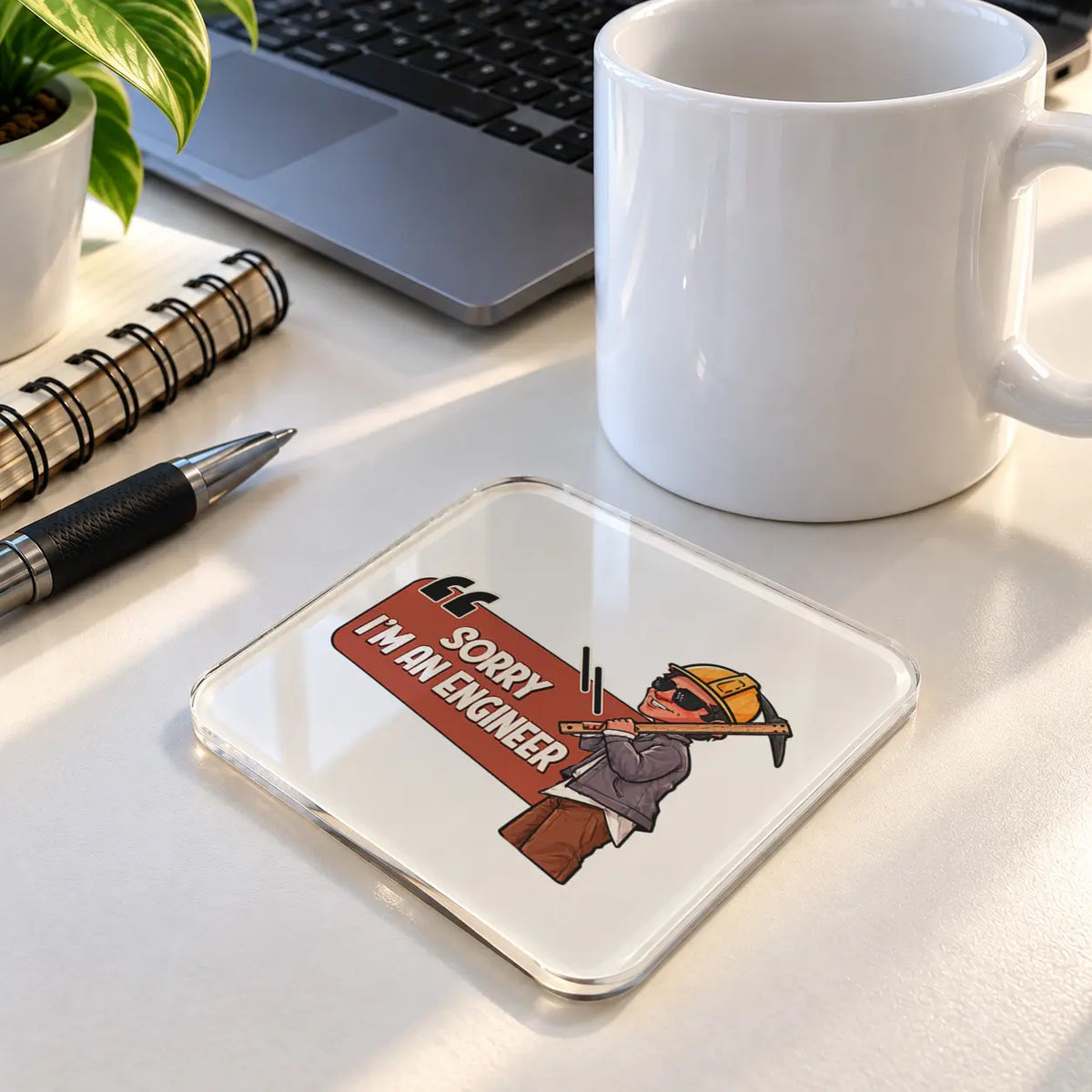Engineer acrylic coaster - ARTIVA