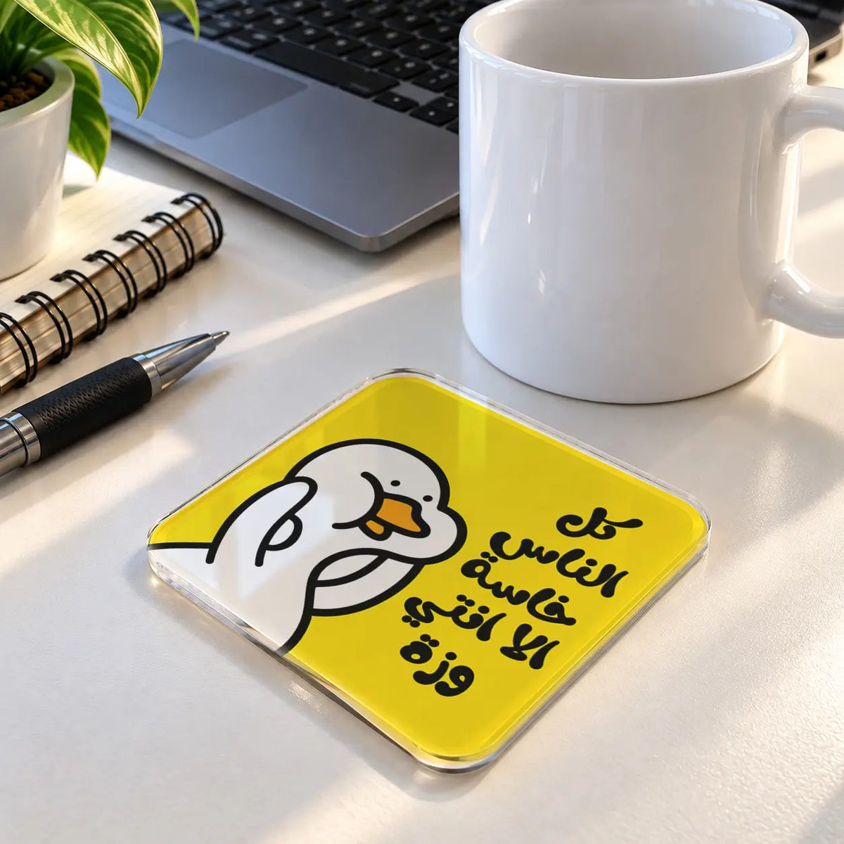 Coffee Quote acrylic coaster - ARTIVA