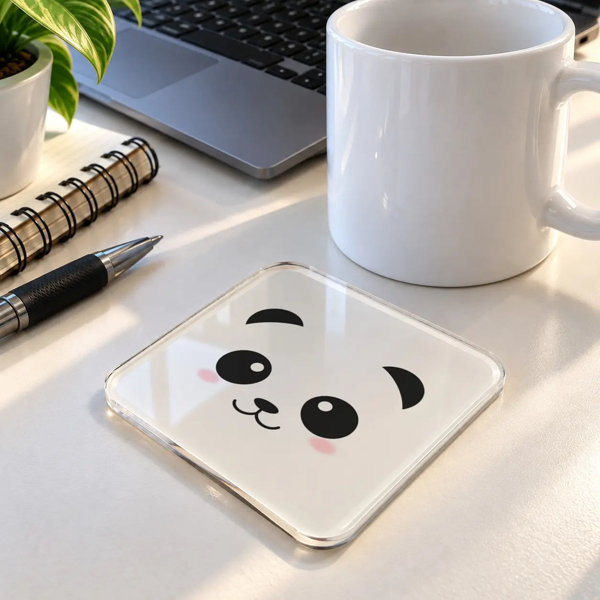 Panda Face acrylic coaster - ARTIVA