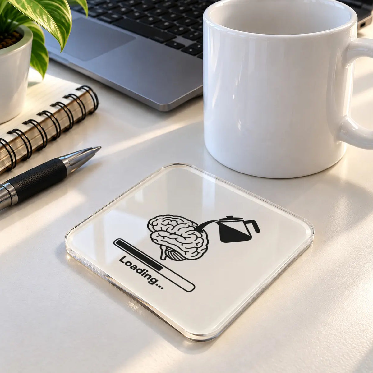 Brain Loading acrylic coaster - ARTIVA