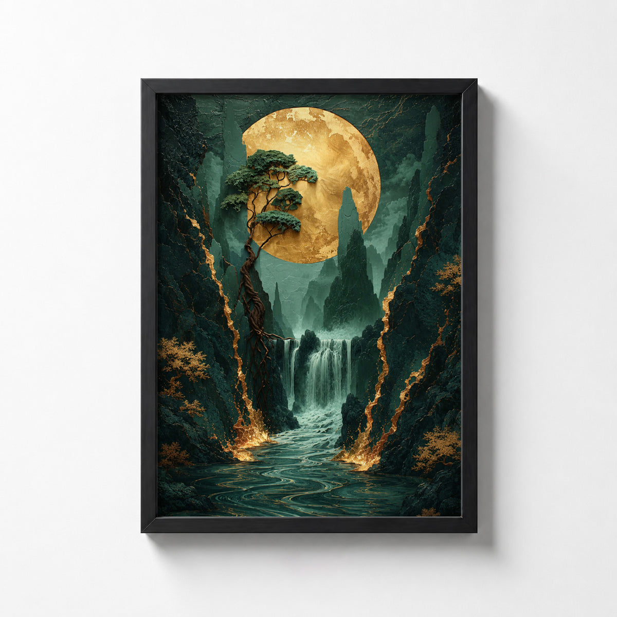 Moonlit Waterfall