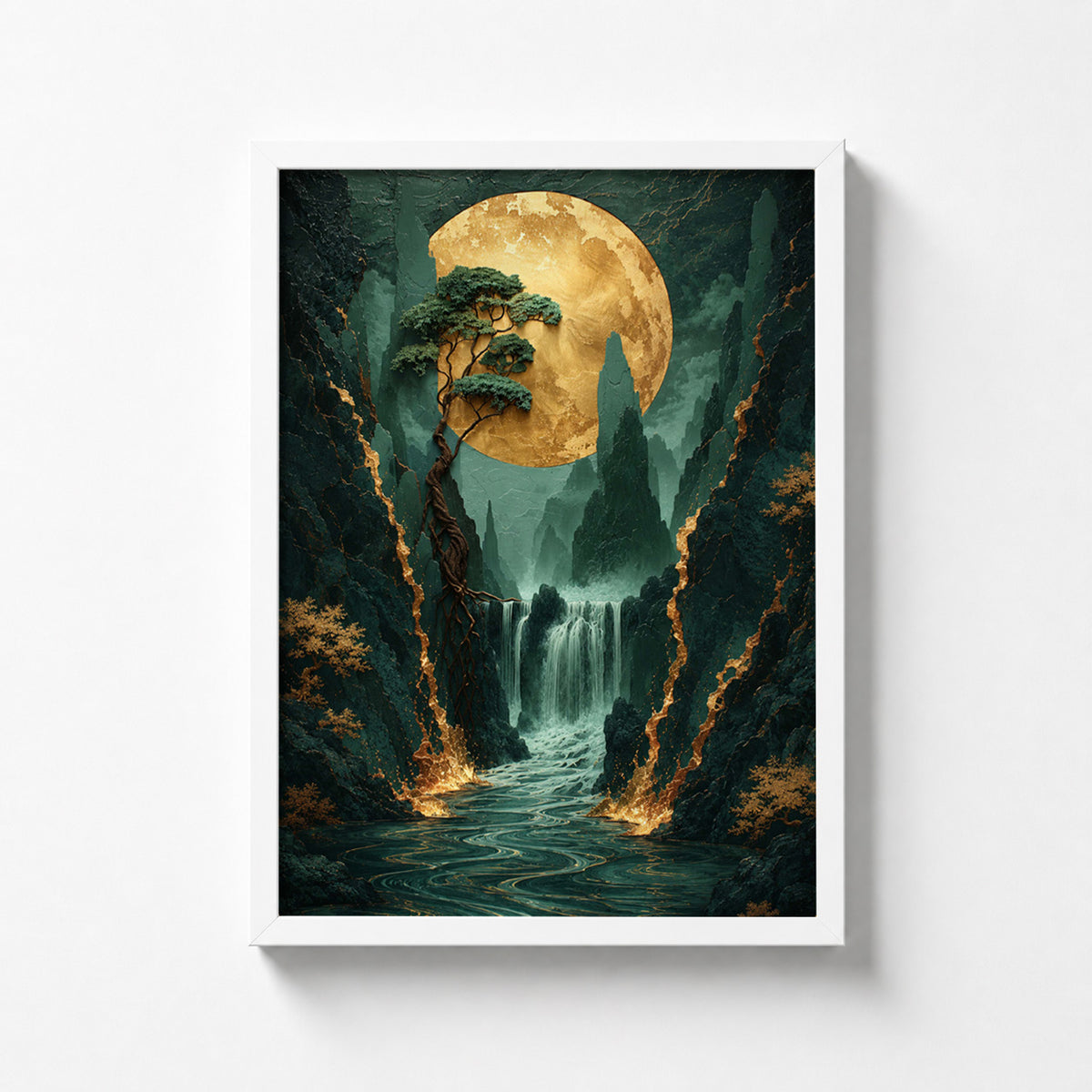 Moonlit Waterfall