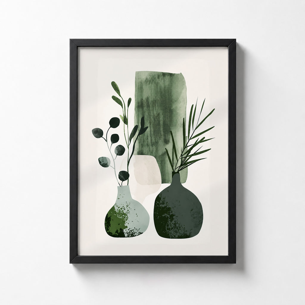Green Vases