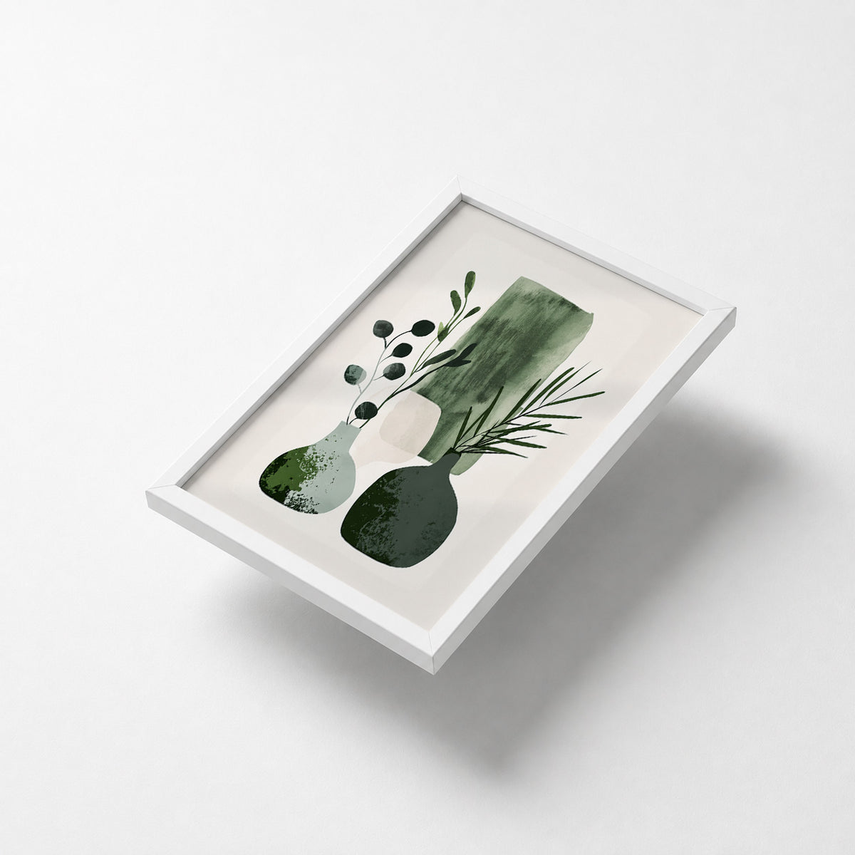 Green Vases