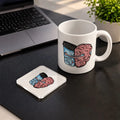 Coffee Hug Set mug and acrylic coaster set - ARTIVA