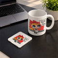 Power Girl Set mug and acrylic coaster set - ARTIVA