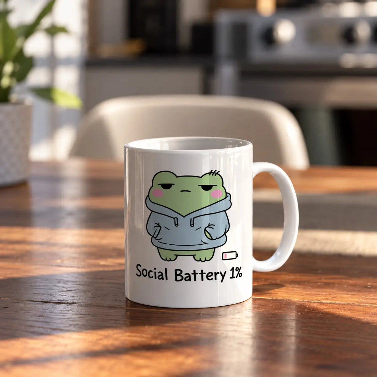 Social Battery ceramic mug - ARTIVA