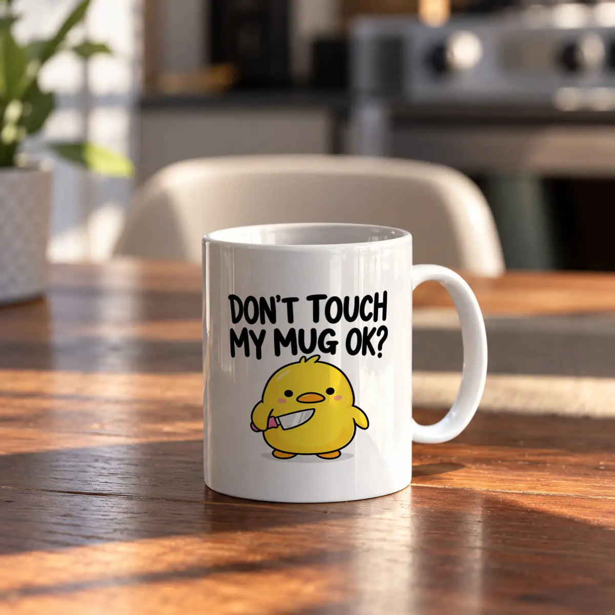 Dont Touch Duck ceramic mug - ARTIVA