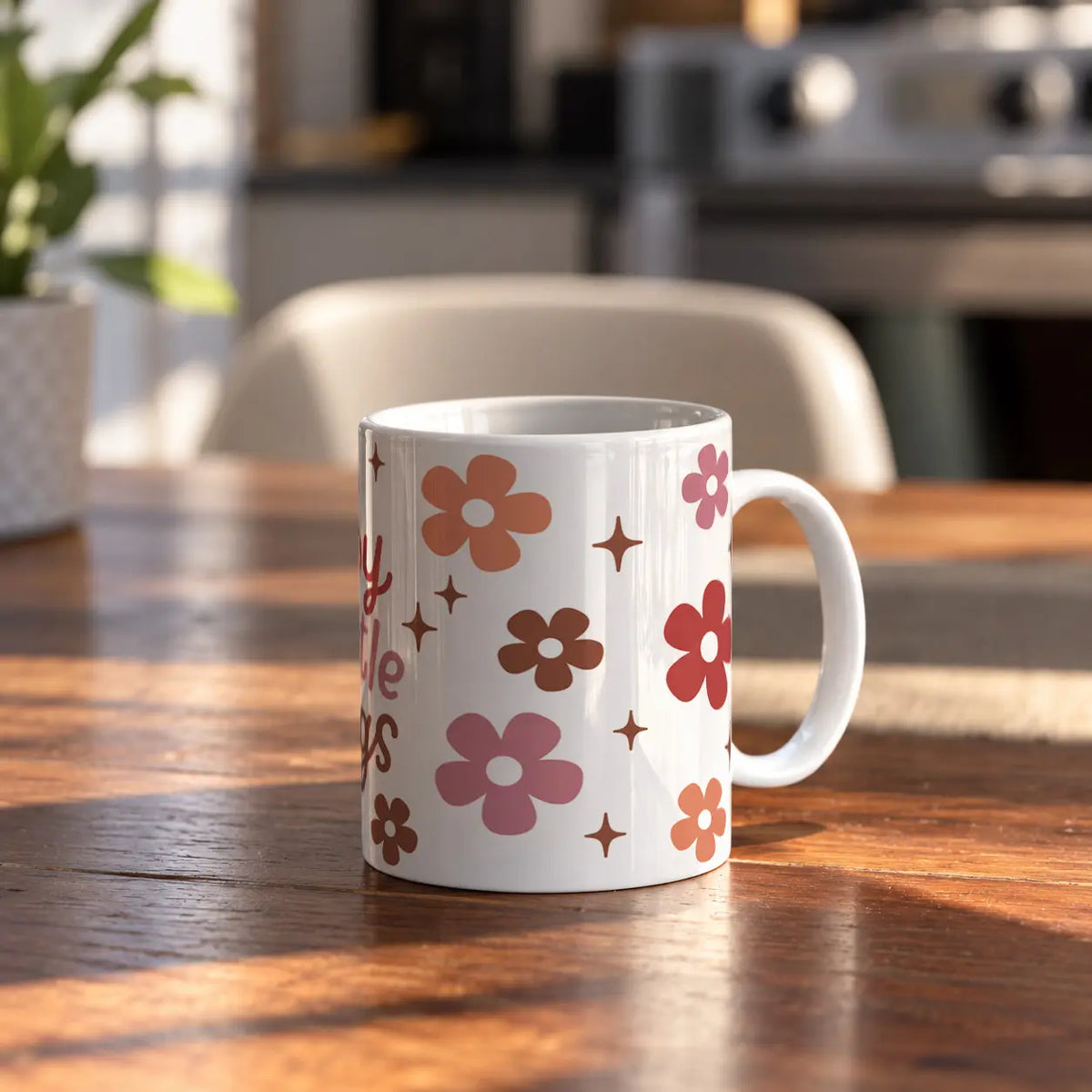 Floral ceramic mug - ARTIVA