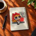 Power Puff A5 wooden notebook with high-quality printed cover - ARTIVA