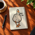 Duck You A5 wooden notebook with high-quality printed cover - ARTIVA