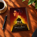 Titan Flame A5 wooden notebook with high-quality printed cover - ARTIVA