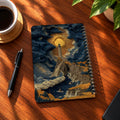 Golden Peaks A5 wooden notebook with high-quality printed cover - ARTIVA