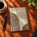 Soft Shapes A5 wooden notebook with high-quality printed cover - ARTIVA