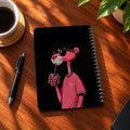 Pink Panther A5 wooden notebook with high-quality printed cover - ARTIVA