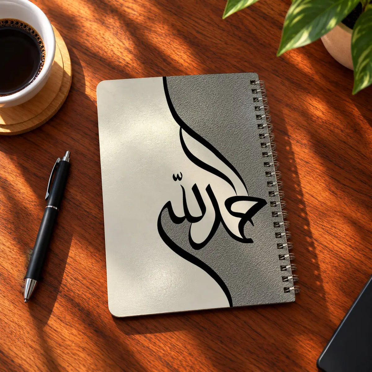 Arabic Love A5 wooden notebook with high-quality printed cover - ARTIVA