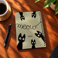 Meow Notes A5 wooden notebook with high-quality printed cover - ARTIVA