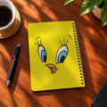 Tweety Bird A5 wooden notebook with high-quality printed cover - ARTIVA