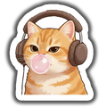 Headphone Cat