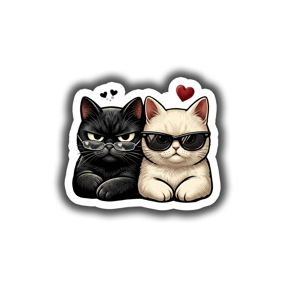 Cute Cat Duo