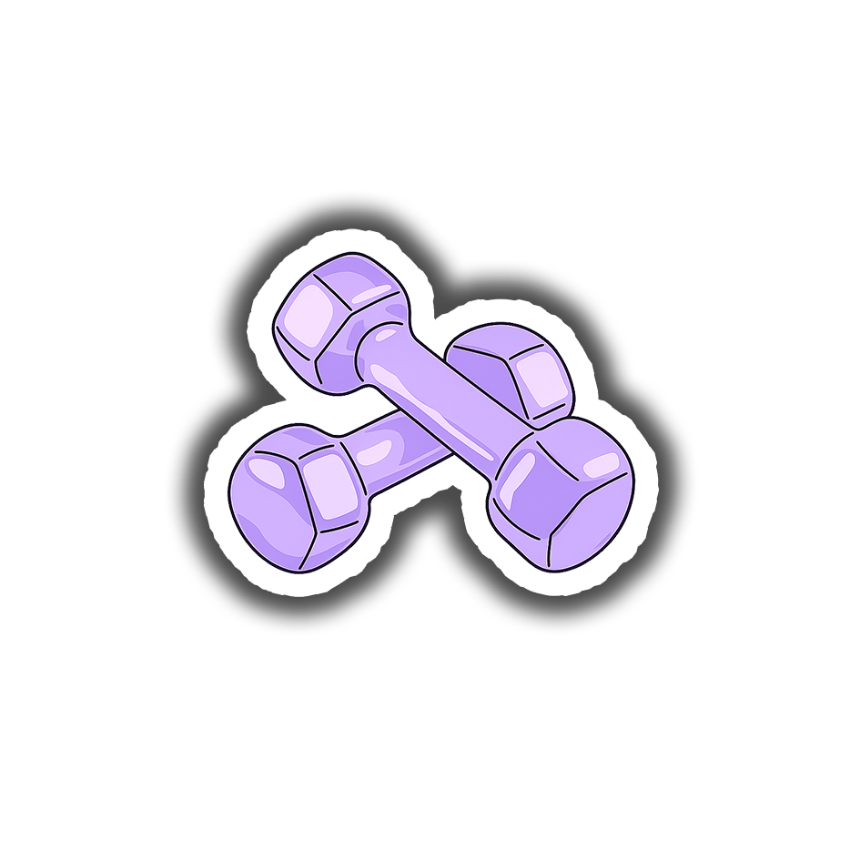 Purple Dumbbells