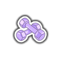 Purple Dumbbells