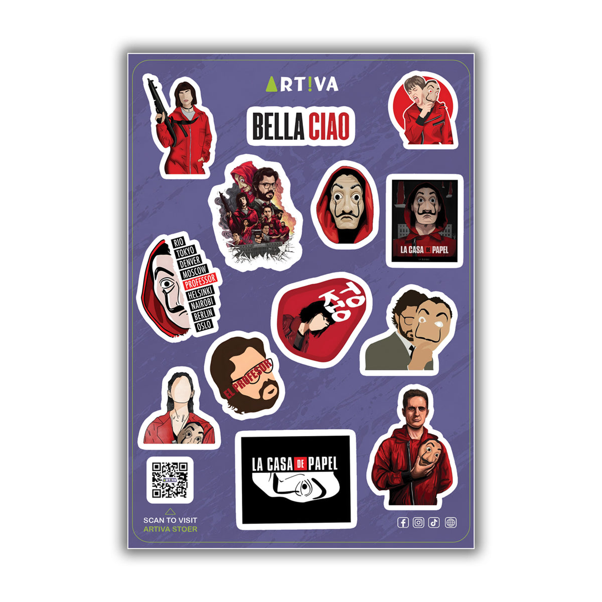 la casa de papel Sheet