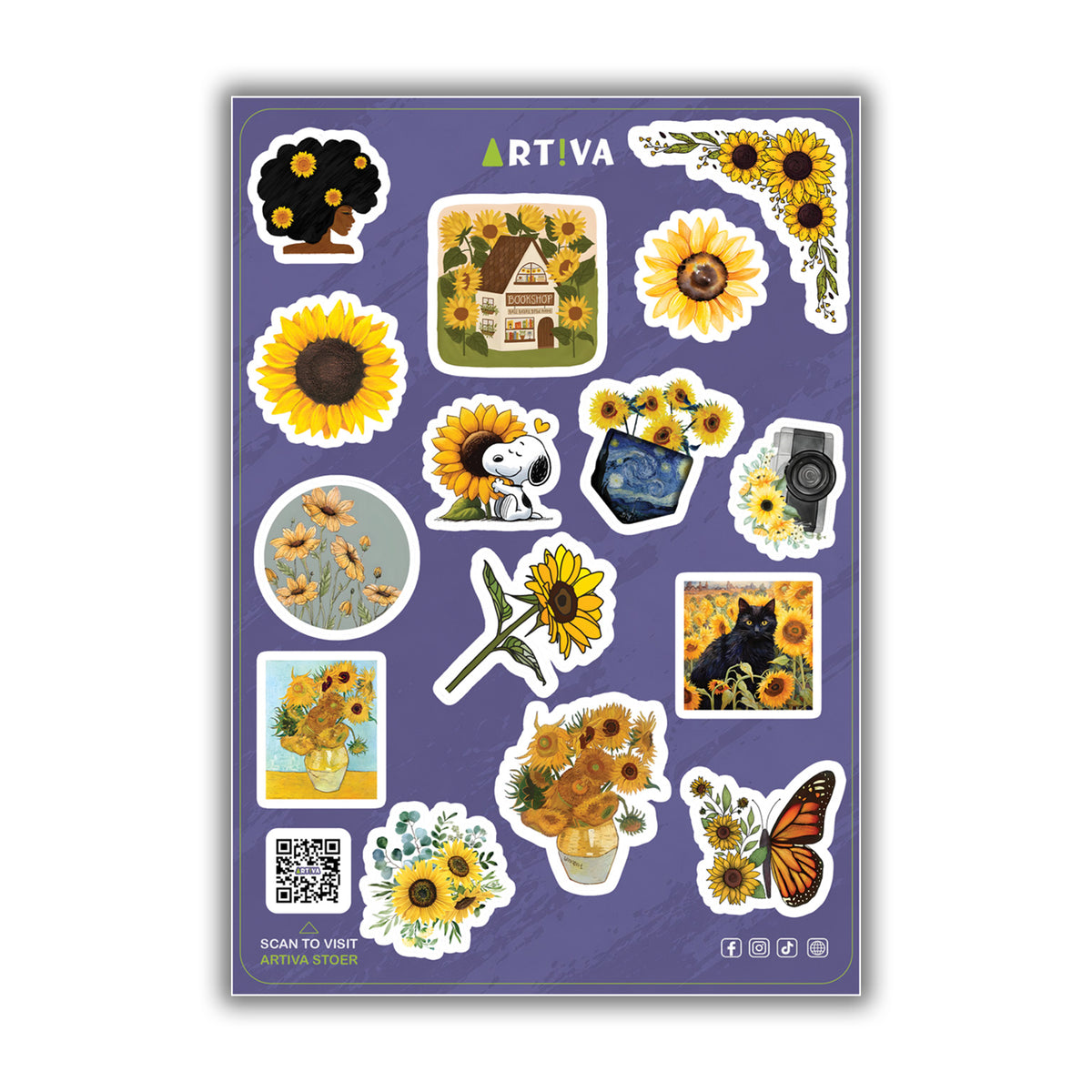 Sunflower Sticker Sheet