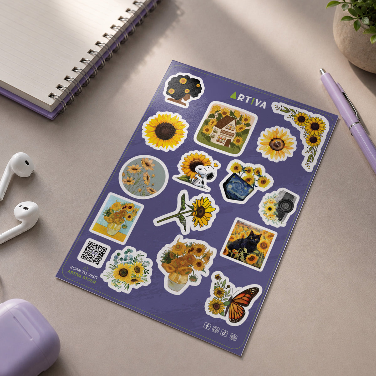 Sunflower Sticker Sheet
