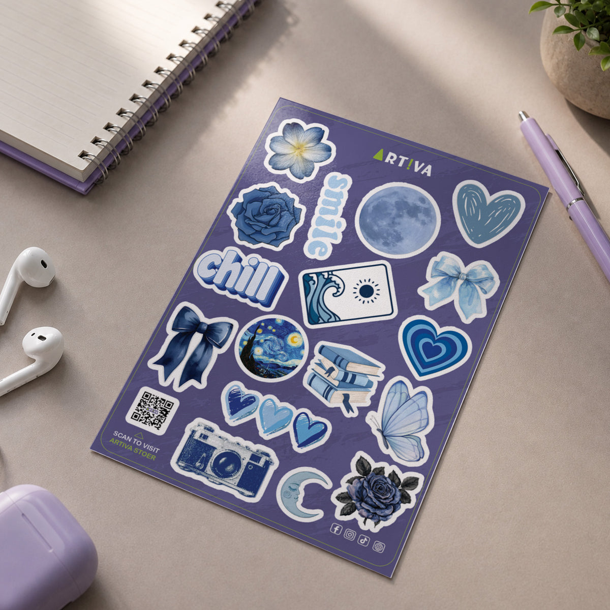 Blue Vibes Sheet